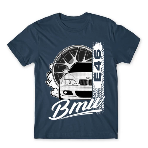Denim BMW férfi rövid ujjú póló - BMW E46 Badge