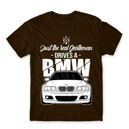 Barna BMW férfi rövid ujjú póló - Just the real Gentleman - BMW E46