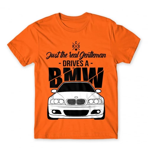 Narancs BMW férfi rövid ujjú póló - Just the real Gentleman - BMW E46