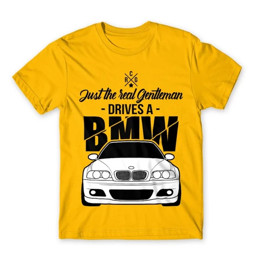 Sárga BMW férfi rövid ujjú póló - Just the real Gentleman - BMW E46