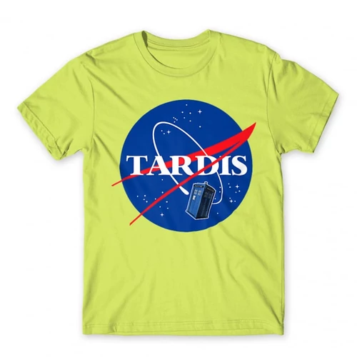 Almazöld NASA férfi rövid ujjú póló - Tardis