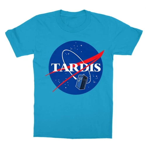Atollkék NASA gyerek rövid ujjú póló - Tardis