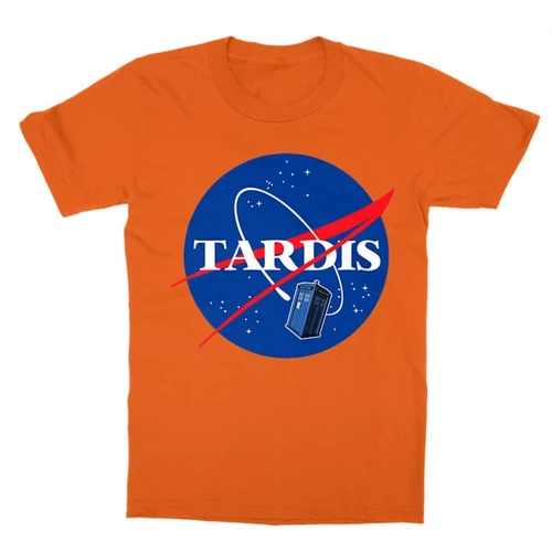 Narancs NASA gyerek rövid ujjú póló - Tardis