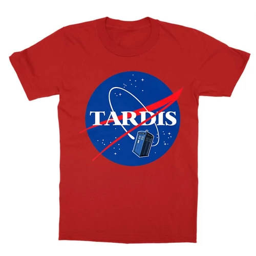 Piros NASA gyerek rövid ujjú póló - Tardis
