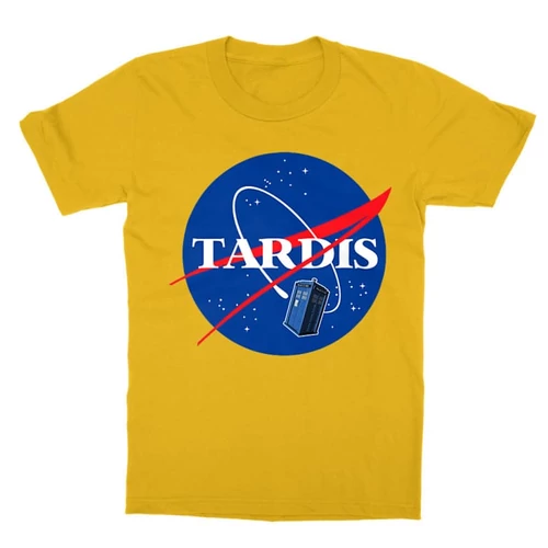 Sárga NASA gyerek rövid ujjú póló - Tardis
