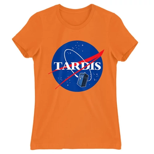 Narancs NASA női rövid ujjú póló - Tardis