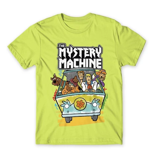 Almazöld Scooby-Doo férfi rövid ujjú póló - The Mystery Machine