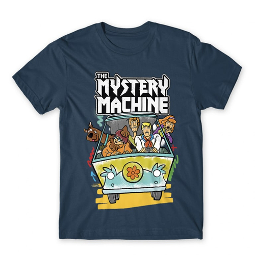 Denim Scooby-Doo férfi rövid ujjú póló - The Mystery Machine