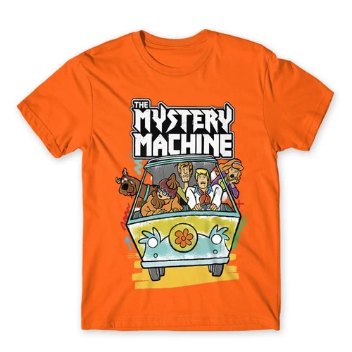 Narancs Scooby-Doo férfi rövid ujjú póló - The Mystery Machine