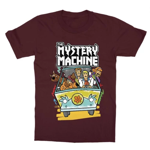 Bordó Scooby-Doo gyerek rövid ujjú póló - The Mystery Machine