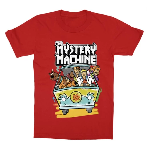 Piros Scooby-Doo gyerek rövid ujjú póló - The Mystery Machine