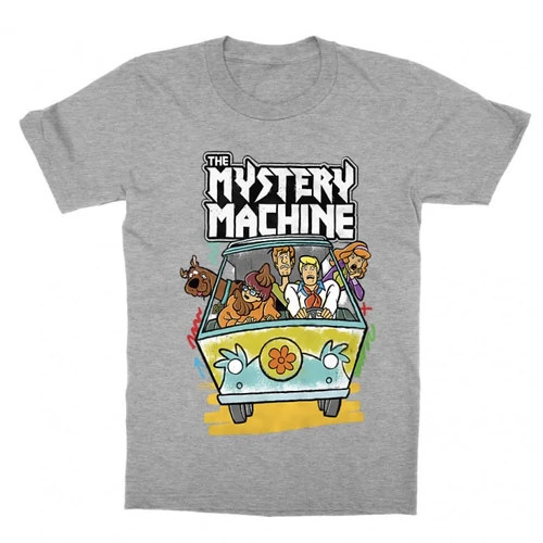 Sportszürke Scooby-Doo gyerek rövid ujjú póló - The Mystery Machine