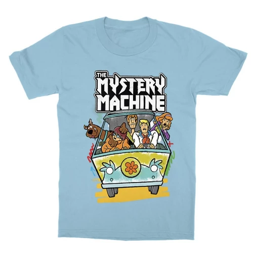 Világoskék Scooby-Doo gyerek rövid ujjú póló - The Mystery Machine