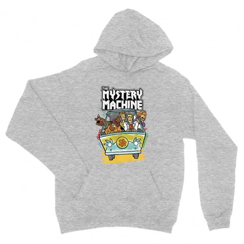 Sportszürke Scooby-Doo unisex kapucnis pulóver - The Mystery Machine
