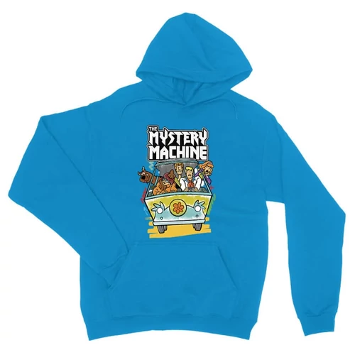 Zafírkék Scooby-Doo unisex kapucnis pulóver - The Mystery Machine