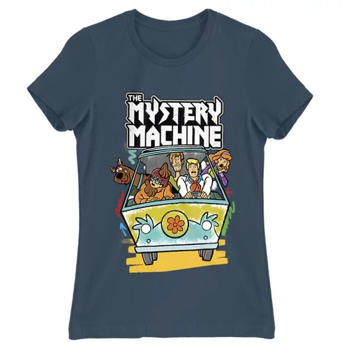 Denim Scooby-Doo női rövid ujjú póló - The Mystery Machine