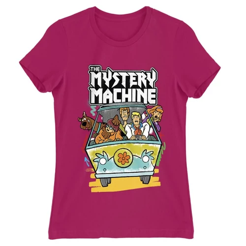 Pink Scooby-Doo női rövid ujjú póló - The Mystery Machine