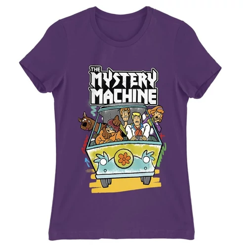 Sötétlila Scooby-Doo női rövid ujjú póló - The Mystery Machine