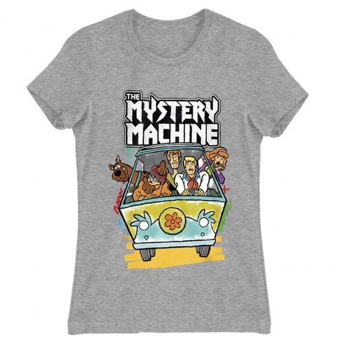Sportszürke Scooby-Doo női rövid ujjú póló - The Mystery Machine