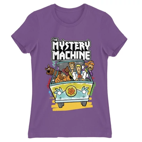Világoslila Scooby-Doo női rövid ujjú póló - The Mystery Machine