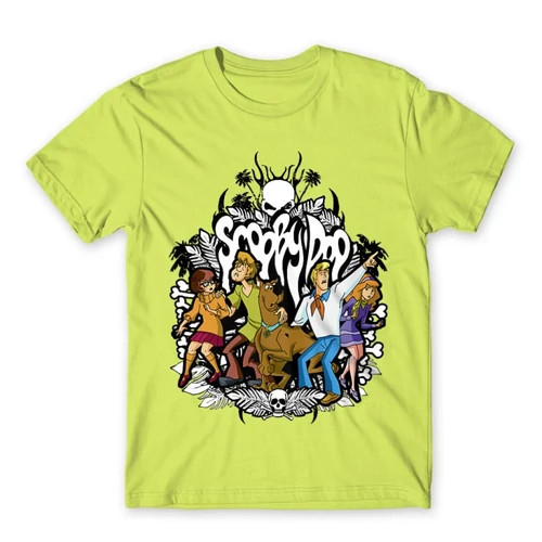 Almazöld Scooby-Doo férfi rövid ujjú póló - Forest