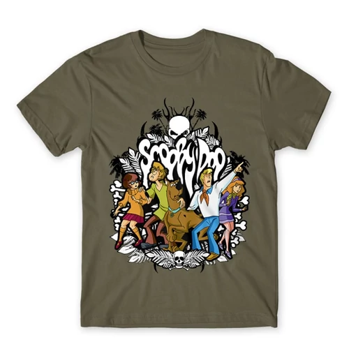 Cink Scooby-Doo férfi rövid ujjú póló - Forest
