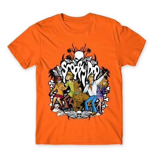 Narancs Scooby-Doo férfi rövid ujjú póló - Forest