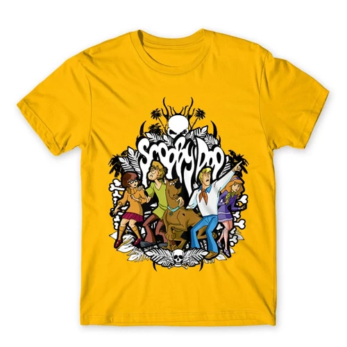 Sárga Scooby-Doo férfi rövid ujjú póló - Forest