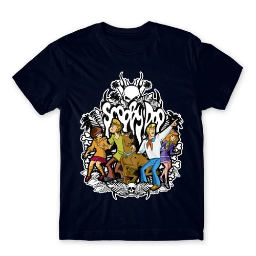 Sötétkék Scooby-Doo férfi rövid ujjú póló - Forest