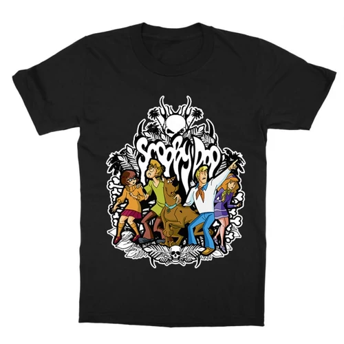 Fekete Scooby-Doo gyerek rövid ujjú póló - Forest