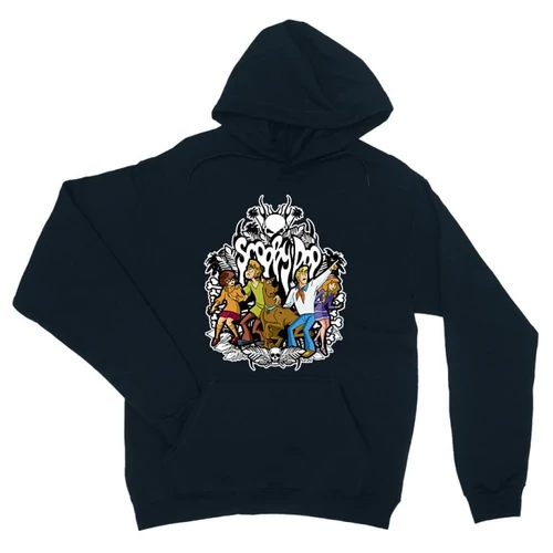 Sötétkék Scooby-Doo unisex kapucnis pulóver - Forest 