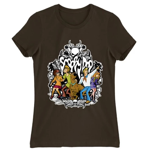 Barna Scooby-Doo női rövid ujjú póló - Forest