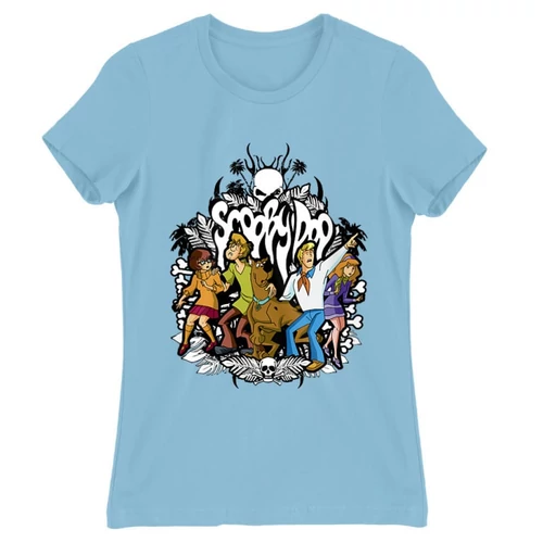 Világoskék Scooby-Doo női rövid ujjú póló - Forest
