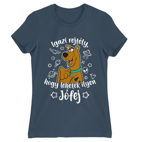 Denim Scooby-Doo női rövid ujjú póló - Igazi rejtély, hogy lehetek ilyen jófej