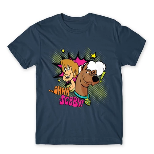 Denim Scooby-Doo férfi rövid ujjú póló - Ohhh Scooby!