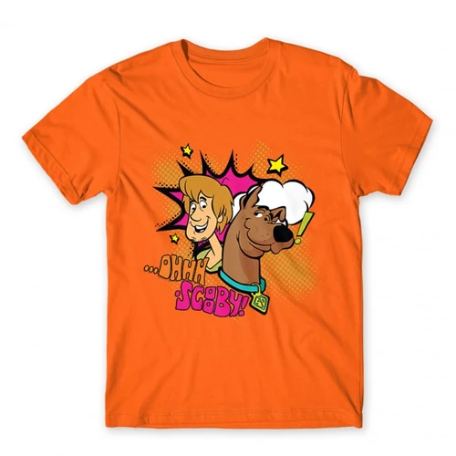 Narancs Scooby-Doo férfi rövid ujjú póló - Ohhh Scooby!