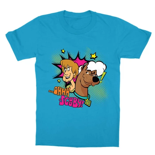 Atollkék Scooby-Doo gyerek rövid ujjú póló - Ohhh Scooby!