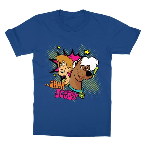 Királykék Scooby-Doo gyerek rövid ujjú póló - Ohhh Scooby!
