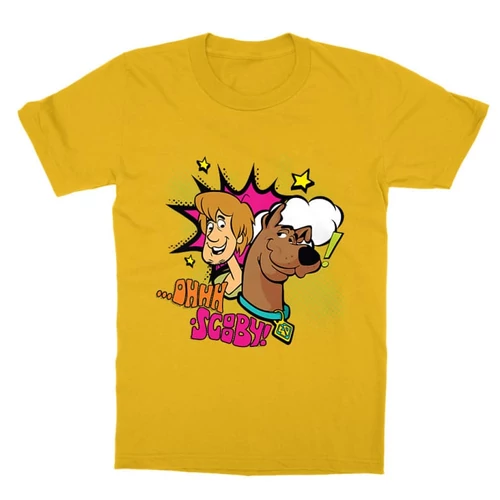 Sárga Scooby-Doo gyerek rövid ujjú póló - Ohhh Scooby!