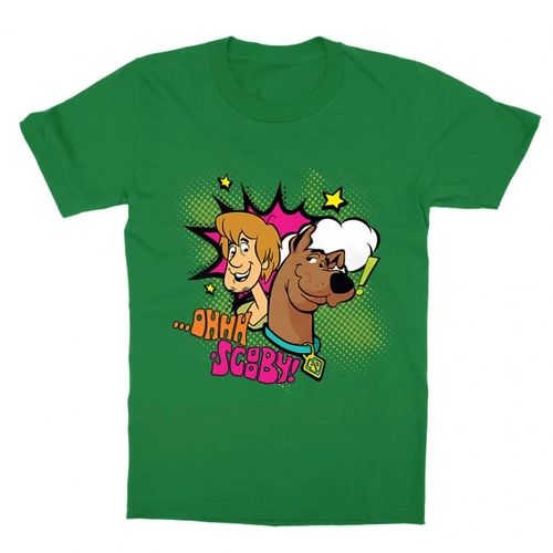 Zöld Scooby-Doo gyerek rövid ujjú póló - Ohhh Scooby!