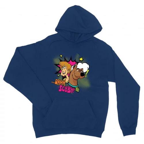 Királykék Scooby-Doo unisex kapucnis pulóver - Ohhh Scooby!