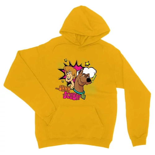 Sárga Scooby-Doo unisex kapucnis pulóver - Ohhh Scooby!
