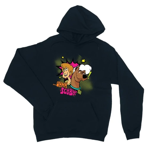 Sötétkék Scooby-Doo unisex kapucnis pulóver - Ohhh Scooby!