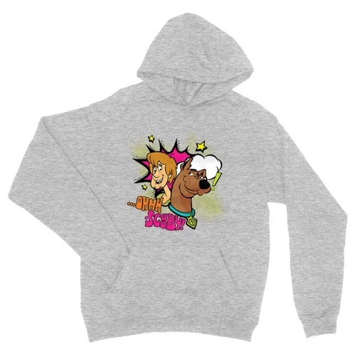 Sportszürke Scooby-Doo unisex kapucnis pulóver - Ohhh Scooby!