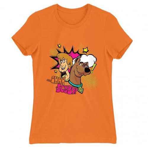 Narancs Scooby-Doo női rövid ujjú póló - Ohhh Scooby!