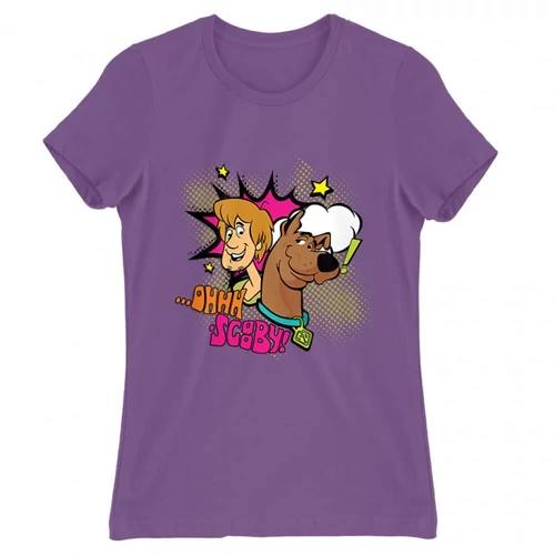 Világoslila Scooby-Doo női rövid ujjú póló - Ohhh Scooby!