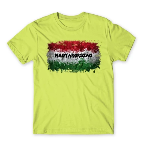 Almazöld Magyarország zászló férfi rövid ujjú póló - Splash