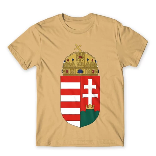 Homok Magyarország férfi rövid ujjú póló - Címer