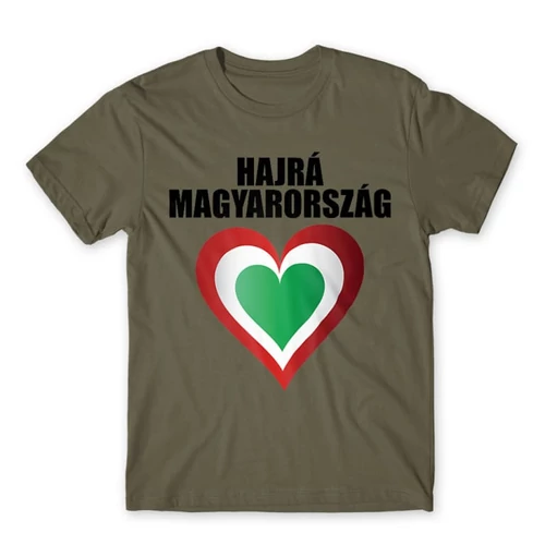Cink Hajrá Magyarország férfi rövid ujjú póló - Szív