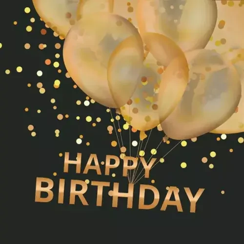 Happy Birthday szalvéta 20 db-os 25x25 cm - Black